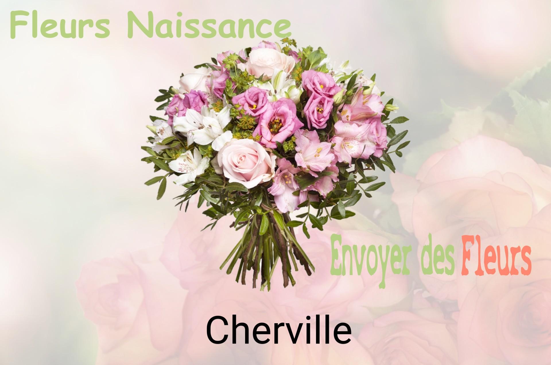 Bouquet de fleurs de naissance livré à Cherville